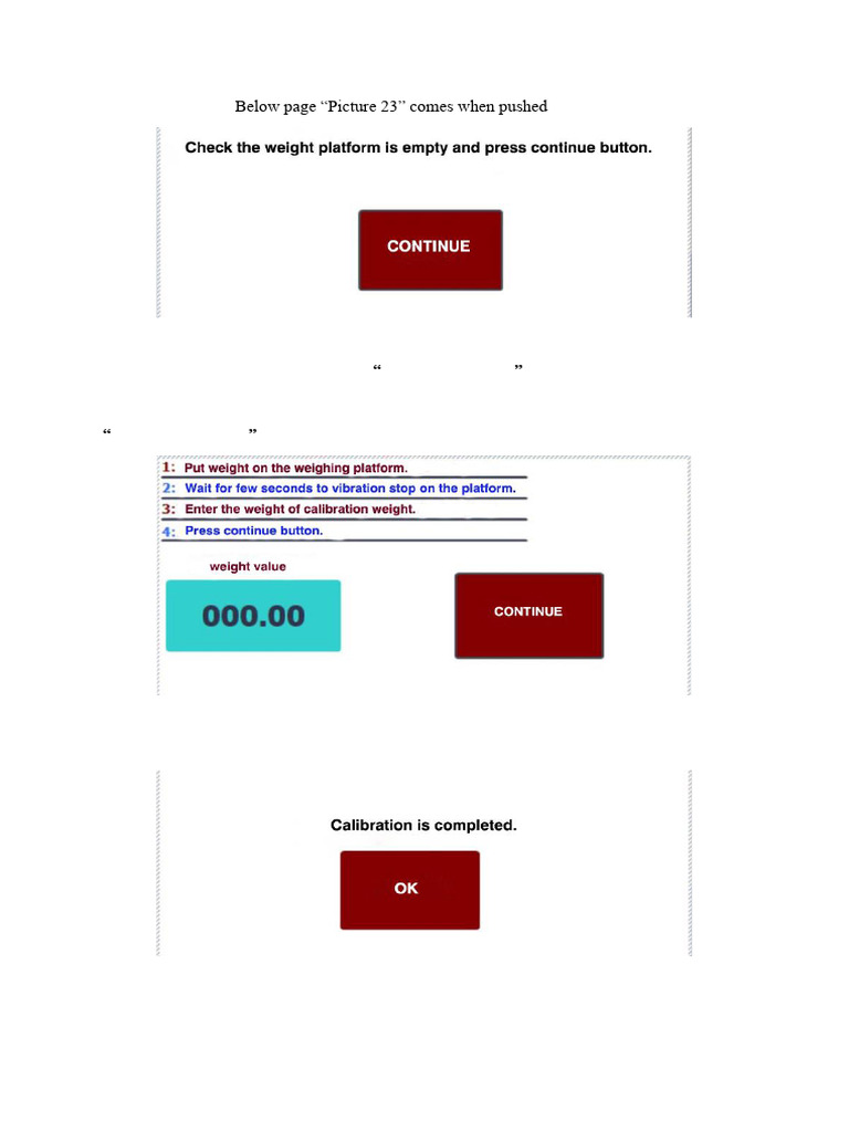 Weight Calibration Settings Guide | PDF