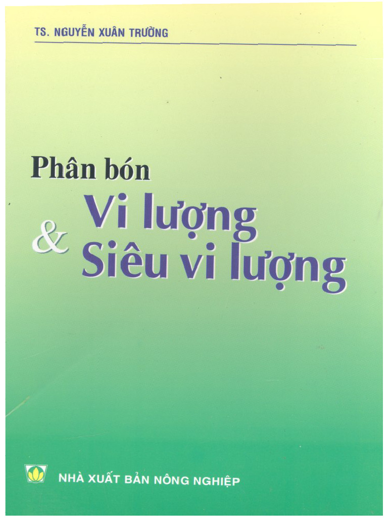 Phân Bón VI Lư NG & Siêu VI Lư NG | PDF