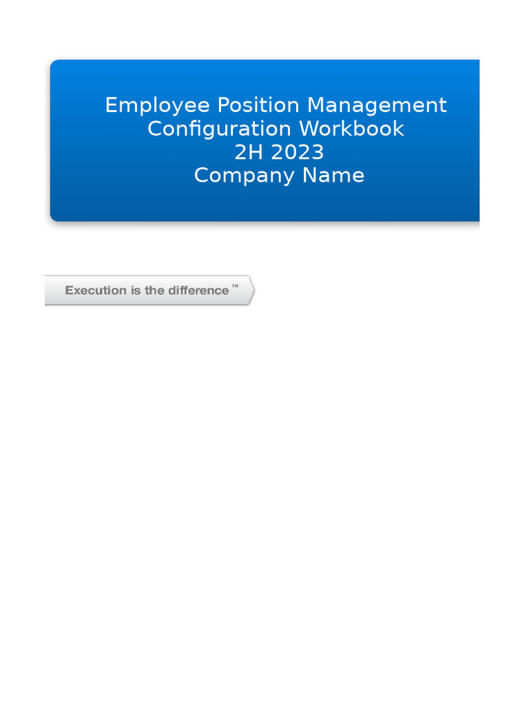 EC Position Management Workbook 2023 | PDF | Employment | Full Time ...