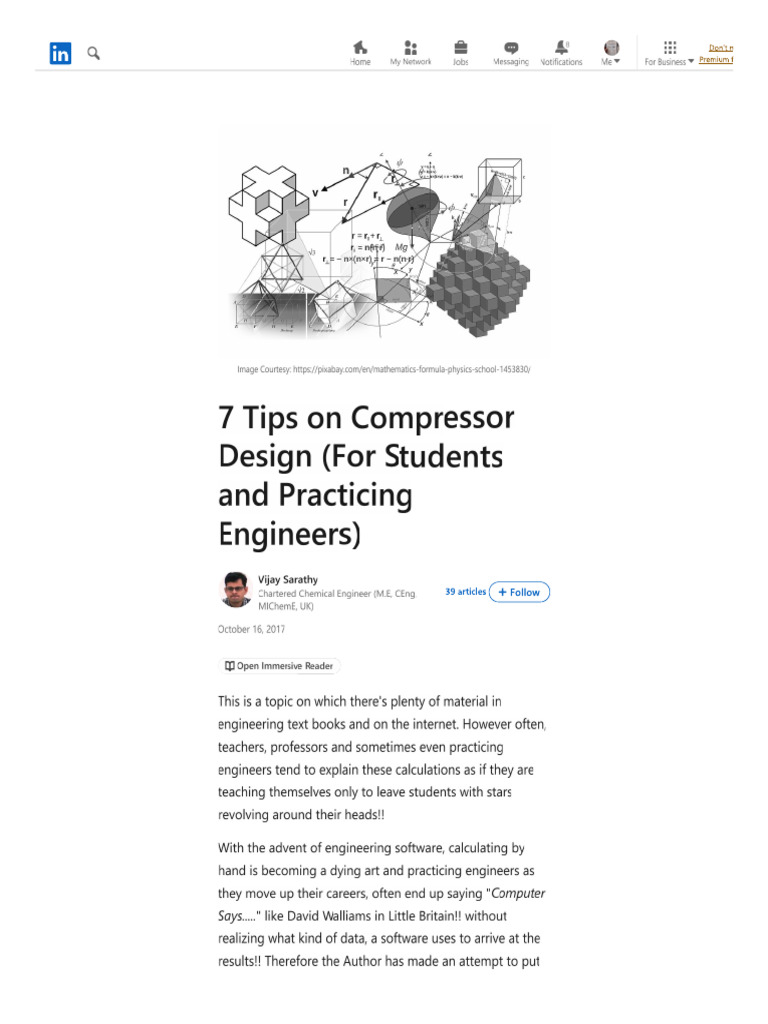 7 Tips On Compressor Design (For Students and Practicing Engineers) | PDF