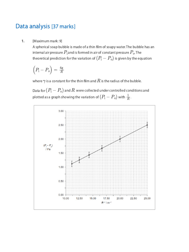 Data Analysis | PDF | Force | Pendulum