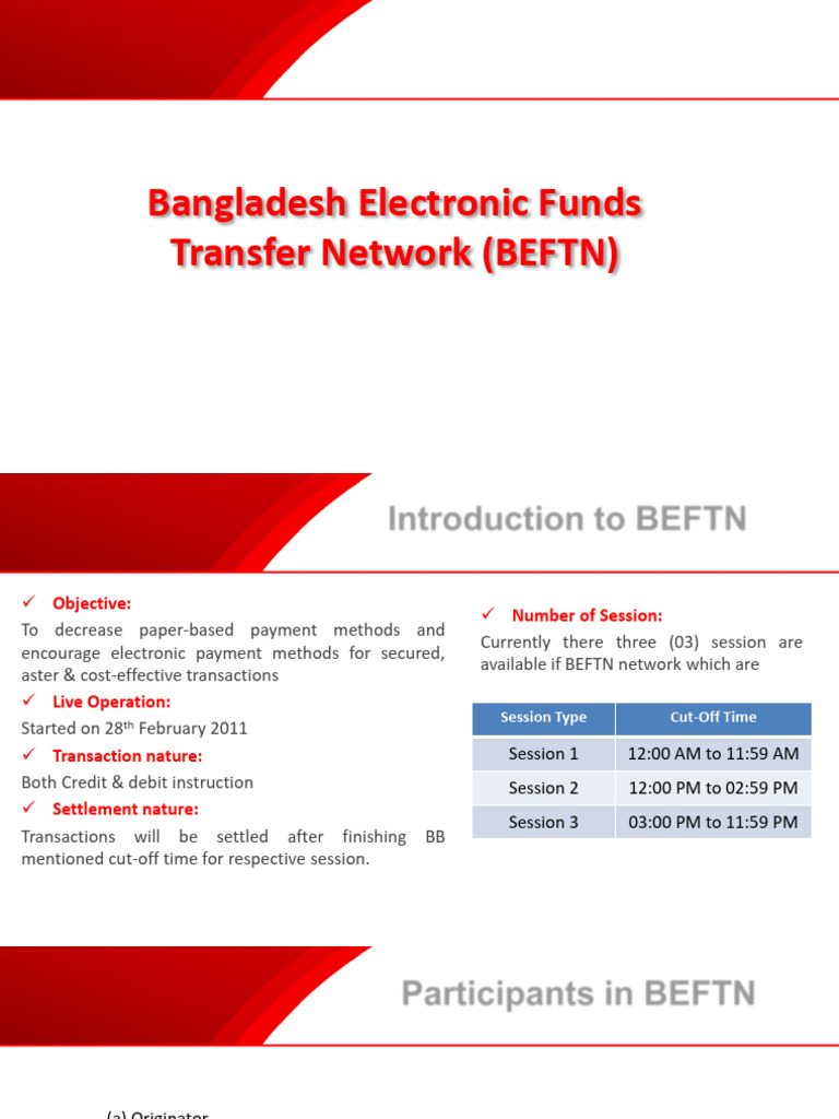 Bangladesh Electronic Funds Transfer Network (BEFTN) | PDF | Debit Card ...