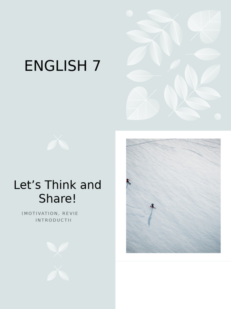 English 7 Lesson Structure Guide | PDF