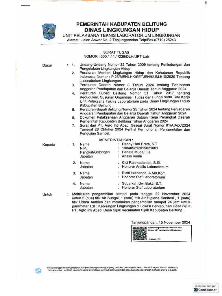 PT AIA Sijuk (22-23 November 2024) | PDF