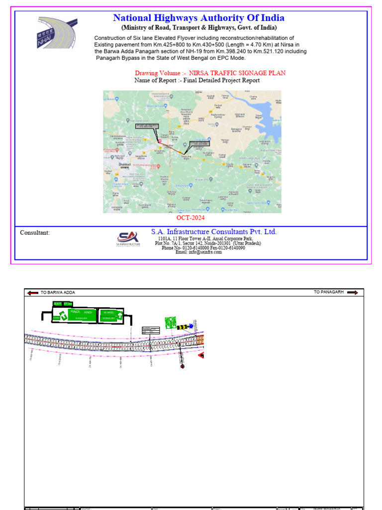 NH-19 Barwa Adda Flyover Project Report | PDF | Land Transport ...
