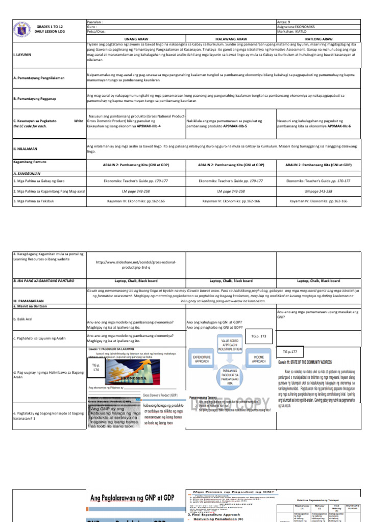 AP 9 3rd Grading DLL 4-6 | PDF