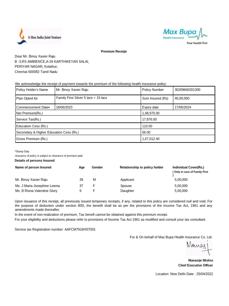 Medical invoice 2024 pdf receipt taxation