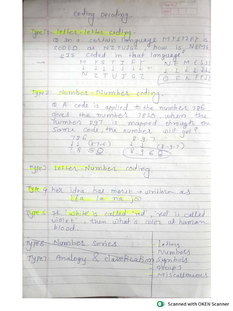 Coding Decoding YT | PDF
