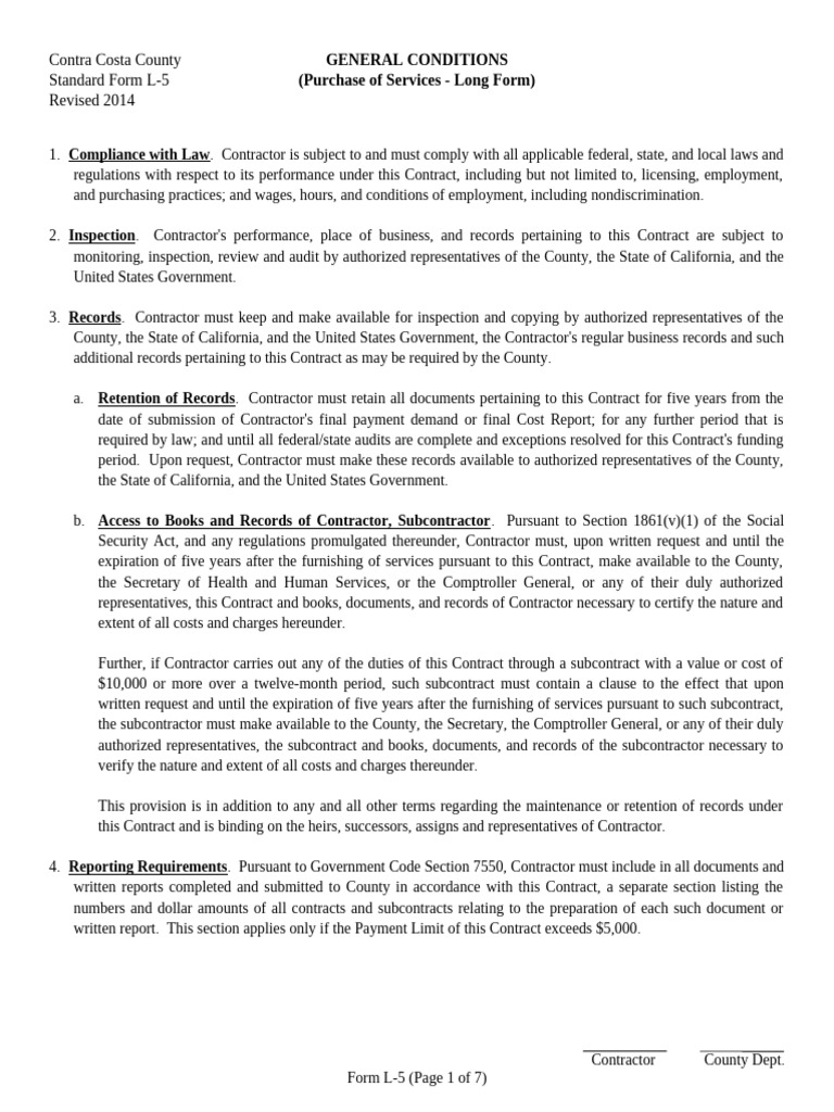 Contract TC Rev. 2014 1 | PDF | Liability Insurance | Indemnity