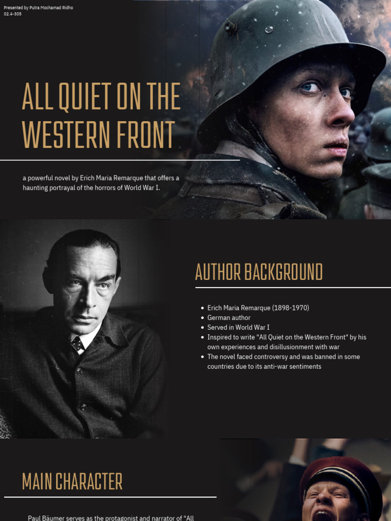 All Quiet On The Western Front - Putra | PDF