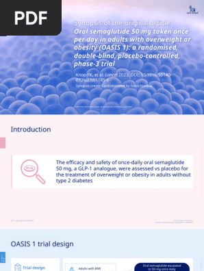 oasis 1 trial oral semaglutide 50 mg obesity lancet 2023 Effect of on energy intake, appetite, control of eating and gastric emptying in adults living with obesity: A randomized controlled - Gabe - 2024 - Diabetes, and Metabolism Oral Semaglutide 50 mg Efficacy
