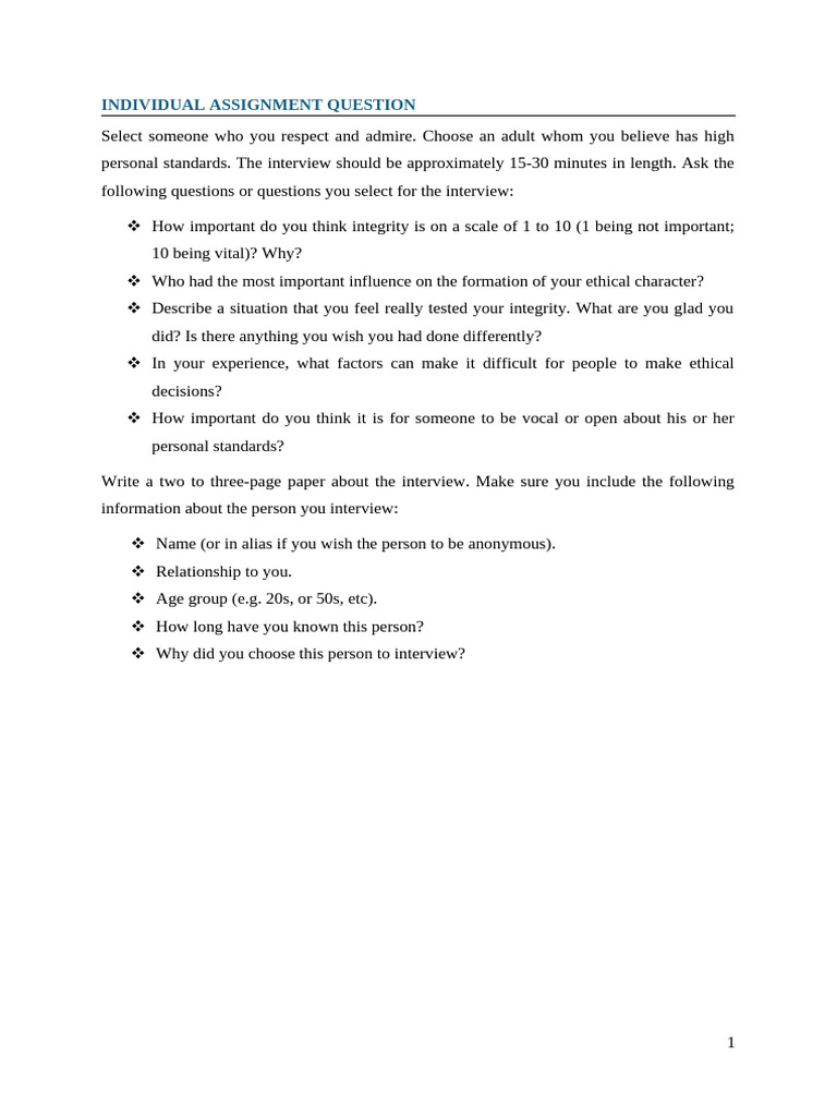 Individual Assignment 2 | PDF
