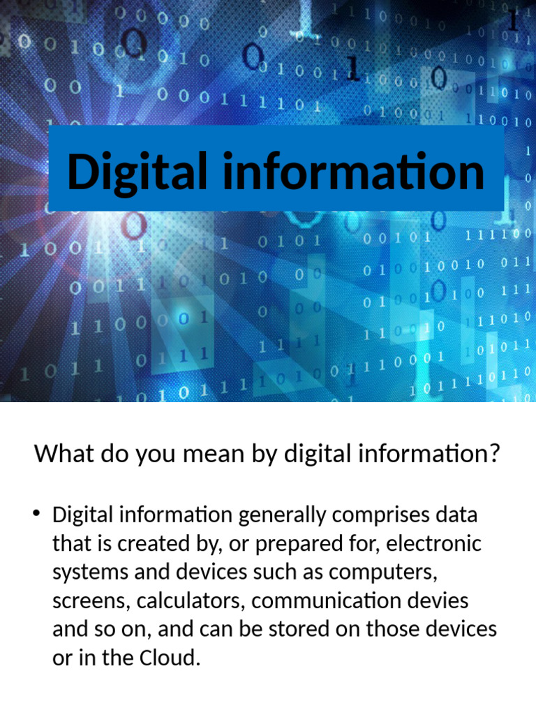 Understanding Digital Information and Skills | PDF