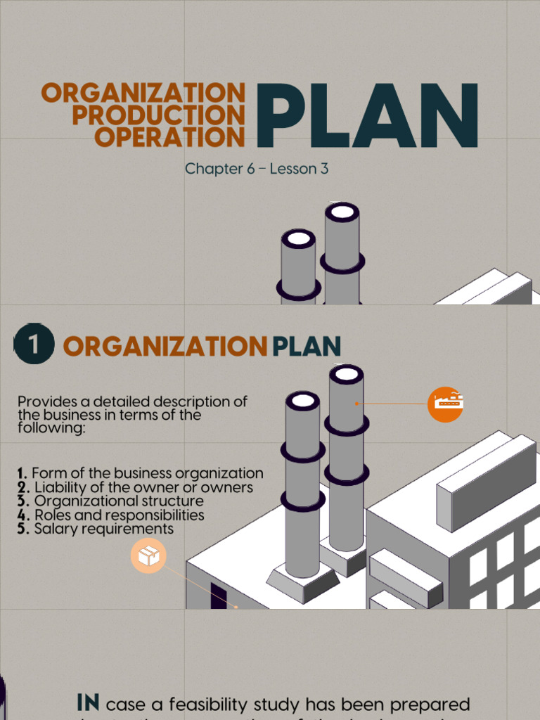 Organizational Production Opeational Plan - REVISED | PDF