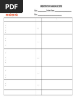 Presentation Marking Scheme Template | PDF