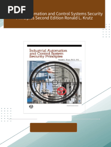Full download Industrial Automation and Control Systems Security Principles Second Edition Ronald L. Krutz pdf docx