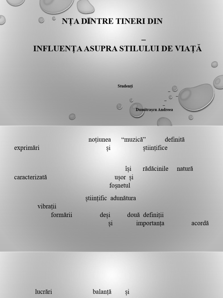 Diferenta Dintre Tineri Din Punctul de Vedere Al Genurilor Muzicale ...