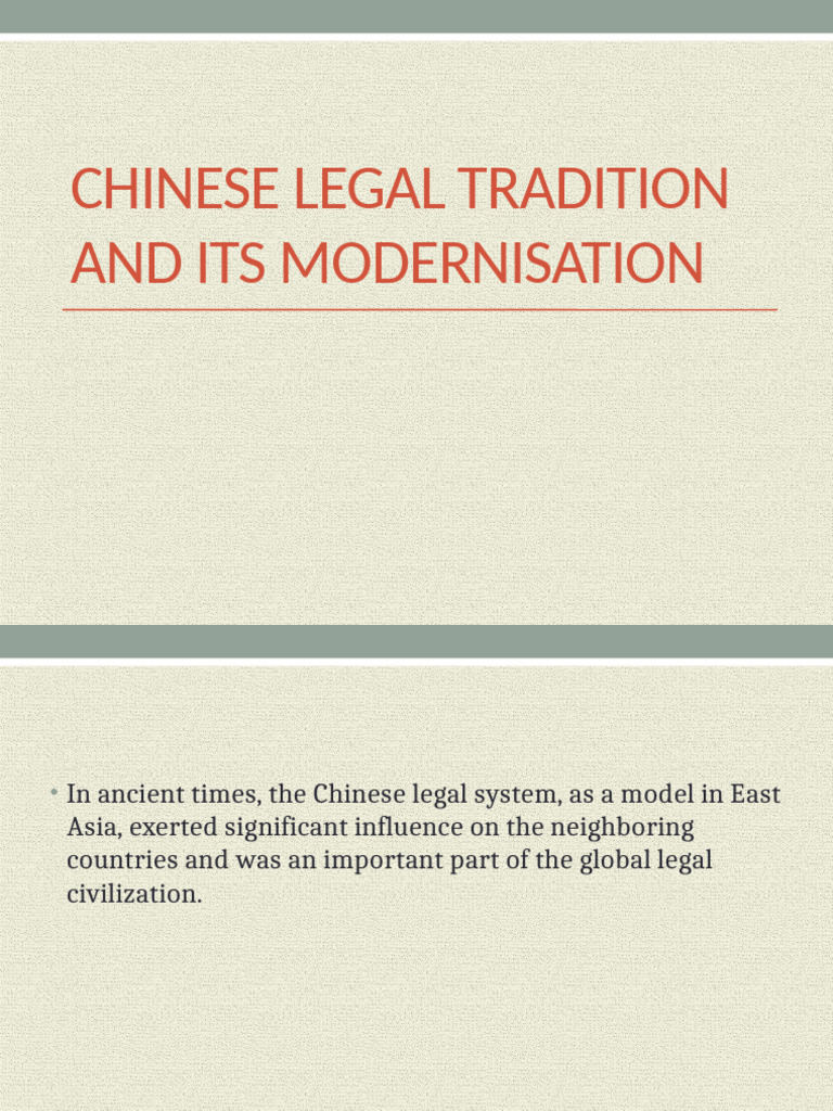 Modernization of Chinese Legal Tradition | PDF | Confucianism | Confucius