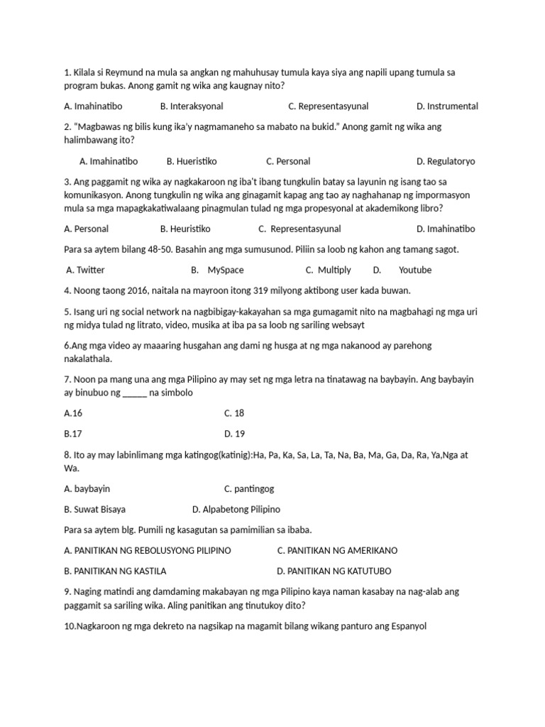Reviewer Sa Kompan Q2 | PDF