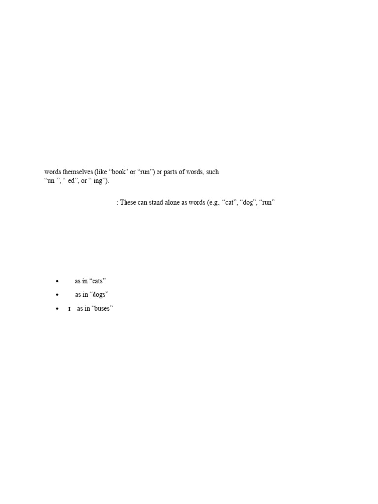 Discuss Allomorphs and Link It Up With Morpheme Identification | PDF ...