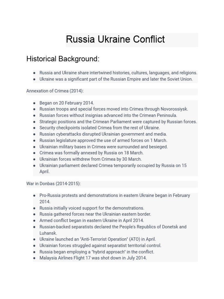 Russia Ukraine Conflict | PDF | Viktor Yanukovych | Ukraine