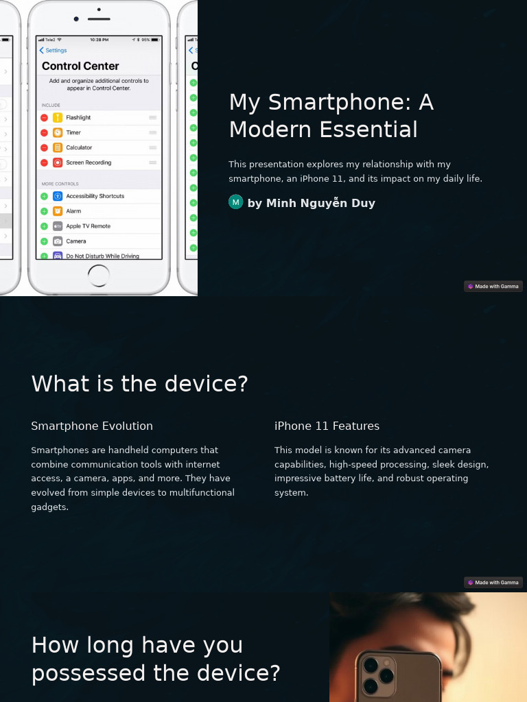 My Smartphone A Modern Essential | PDF | Smartphone | I Phone