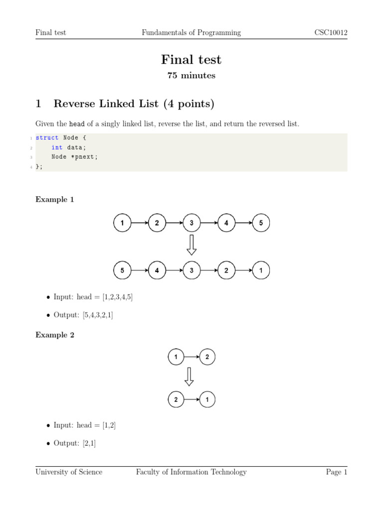 Programming Final Test Overview | PDF | Programming Paradigms ...