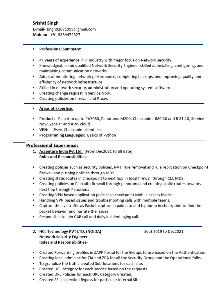 Srishti Singh | PDF | Firewall (Computing) | Proxy Server