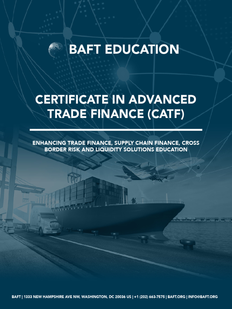 BAFT Advanced Trade Finance Certificate | PDF | Risk | Procurement