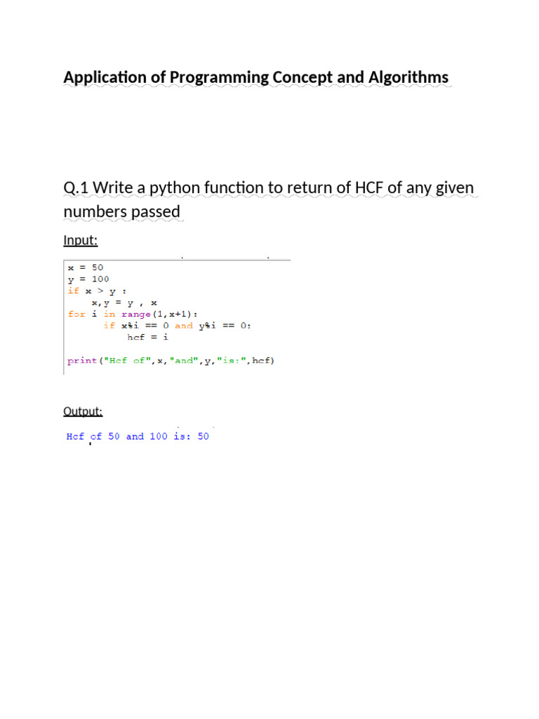 Python Algorithms and Functions Guide | PDF