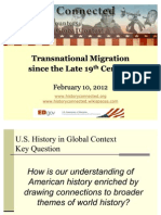 History Connected Y3 Seminar 5: Transnational Migration Since The Late-Nineteenth Century