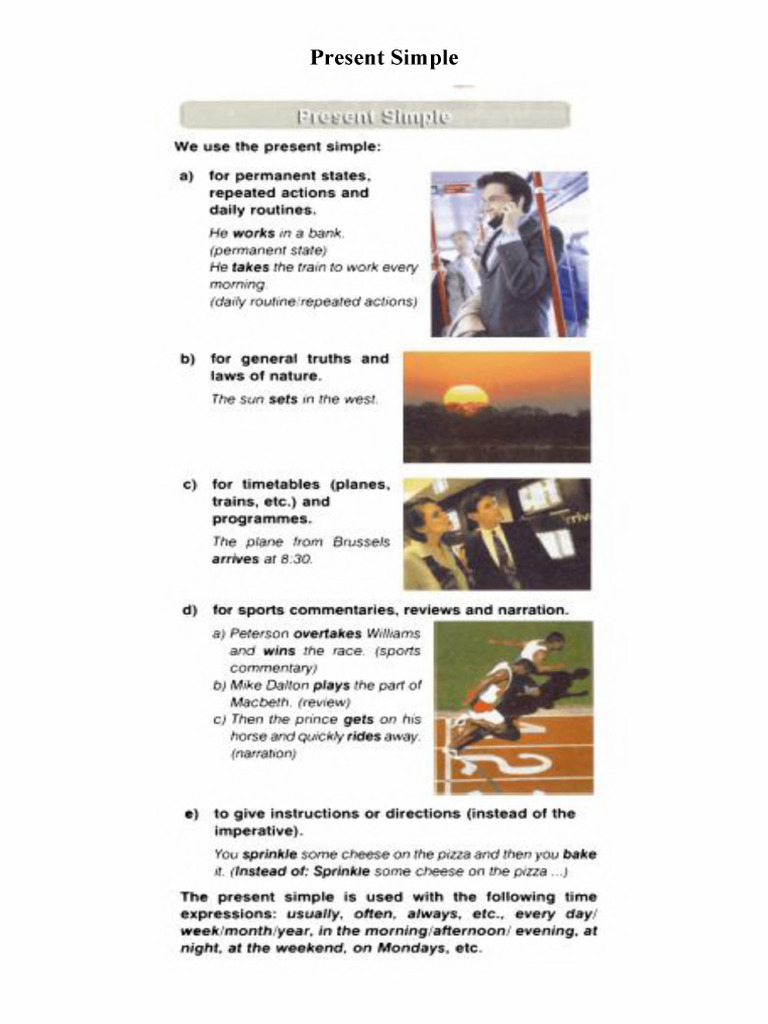 Present Simple | PDF