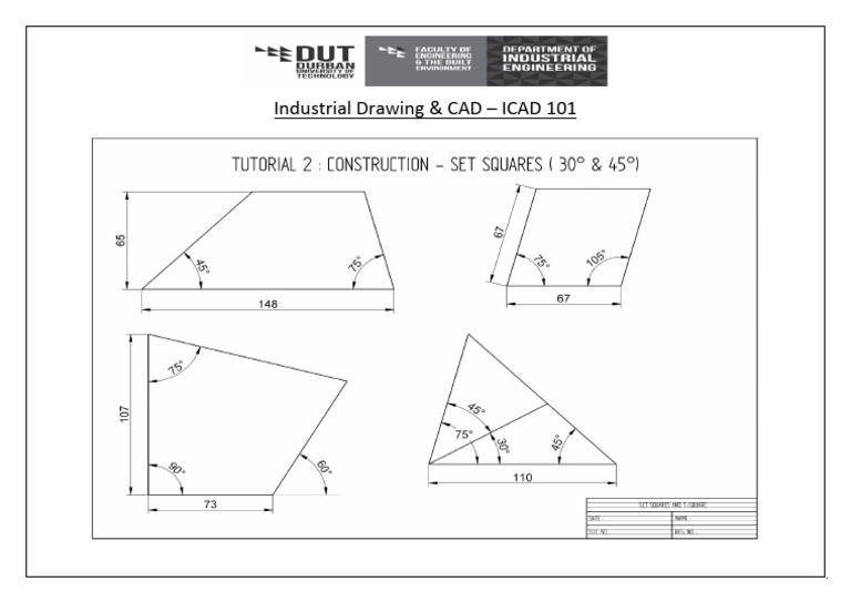 Industrial Drawing and CAD Basics | PDF