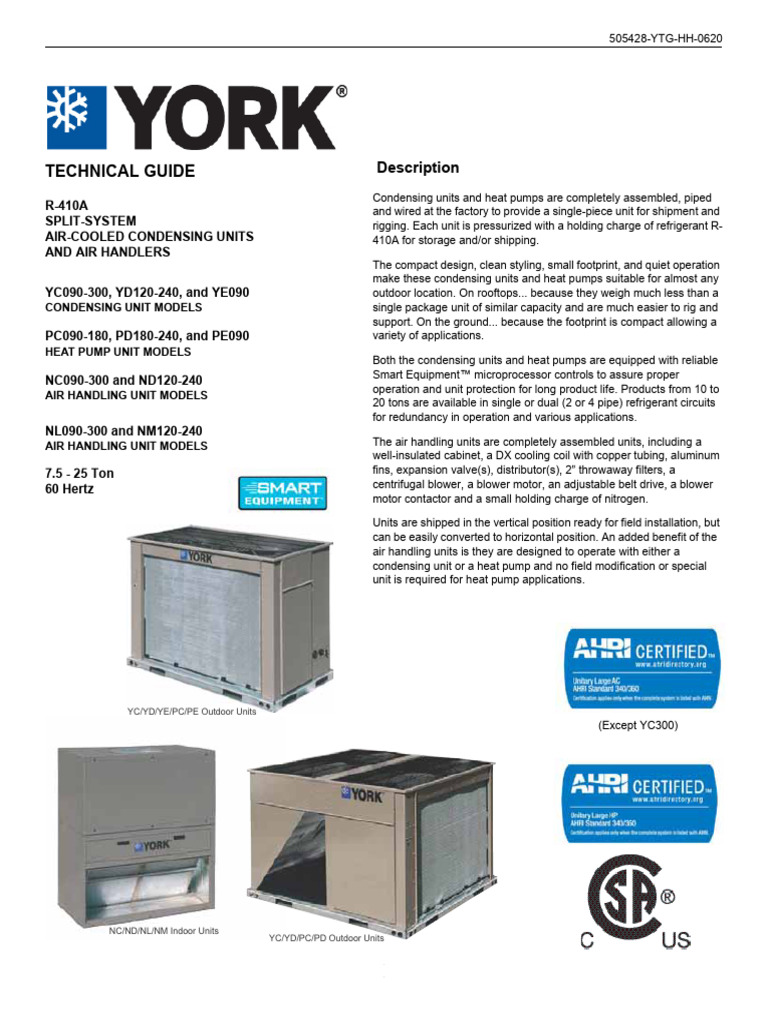 yorkpredatorrooftoptechguide | PDF | Thermostat | Air Conditioning