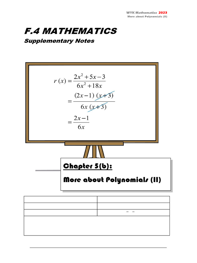 F4 Core Ch5(b)_Eng | PDF | Number Theory | Mathematical Relations