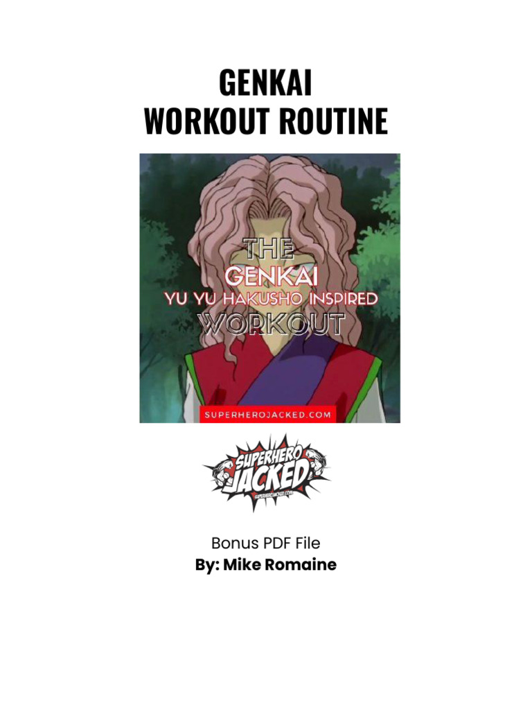 Genkai Inspired Workout PDF | PDF | Physical Fitness | Physical Exercise