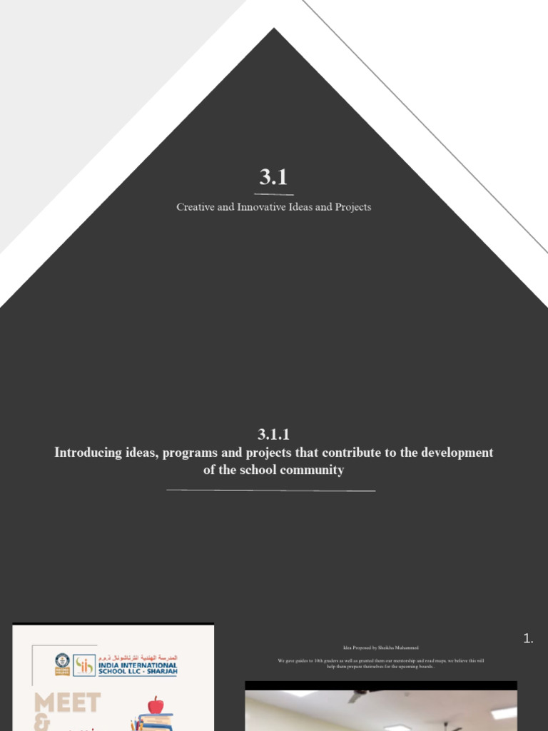 Innovative School Community Projects | PDF | Adsorption | Nature