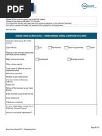 AML KYC Form | PDF | Money Laundering | Private Sector