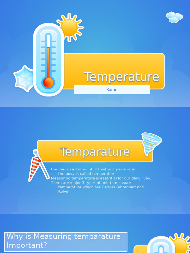 Celsius & Fahrenheit - Temperature Lesson by Slidesgo | PDF