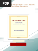 Webster's Korean Thesaurus Edition) William Shakespeare-A ...