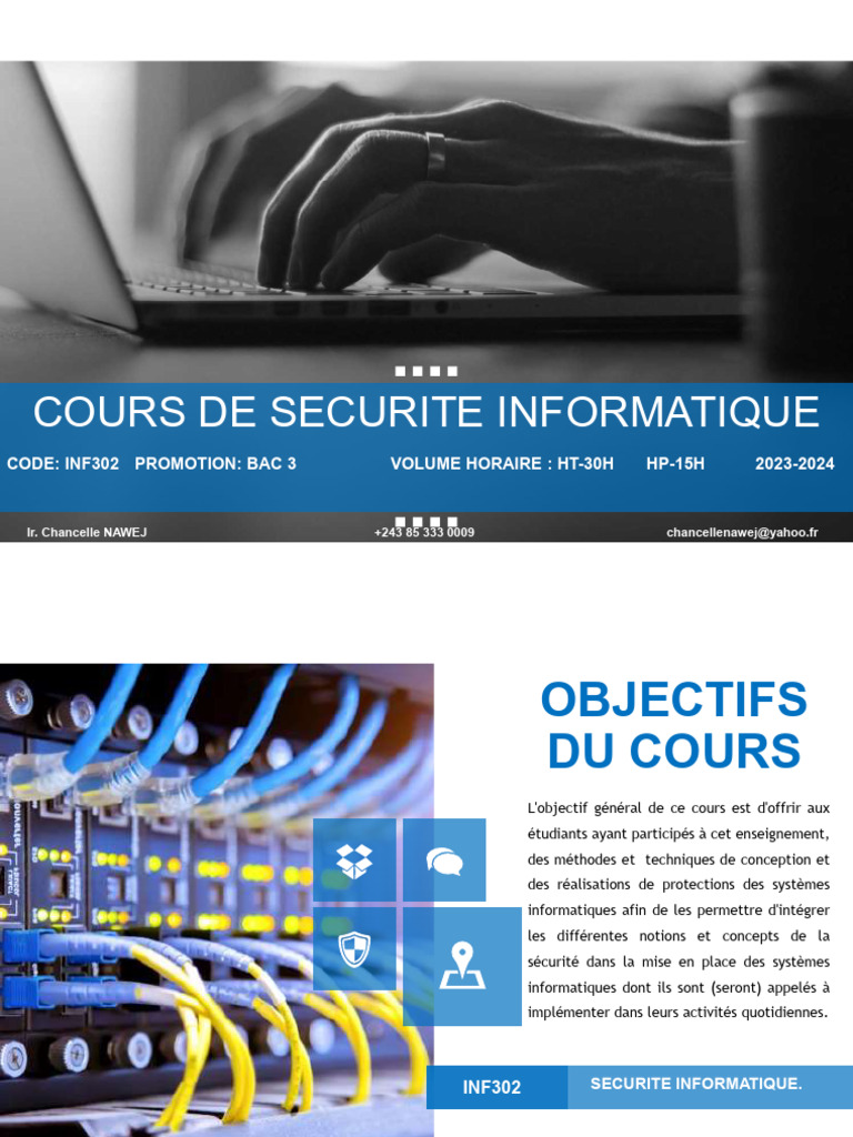 Cours Complet de Sécurité Informatique | PDF | Sécurité | Sécurité des ...