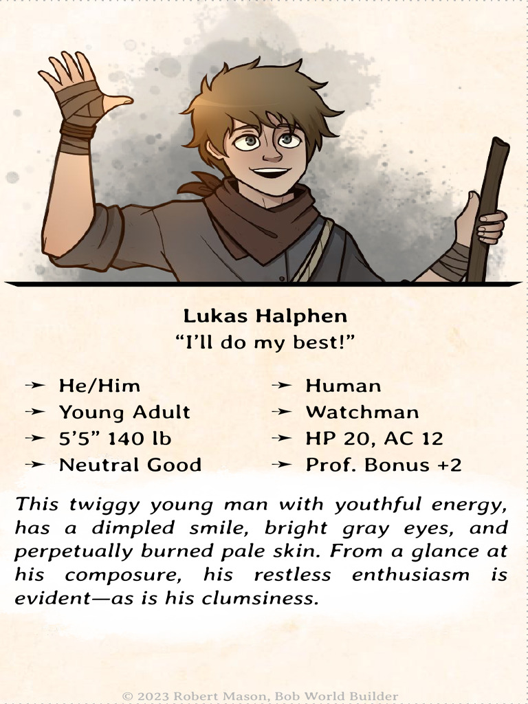 A Fiendish Tower Defense, Card, NPC, Lukas Halphen | PDF
