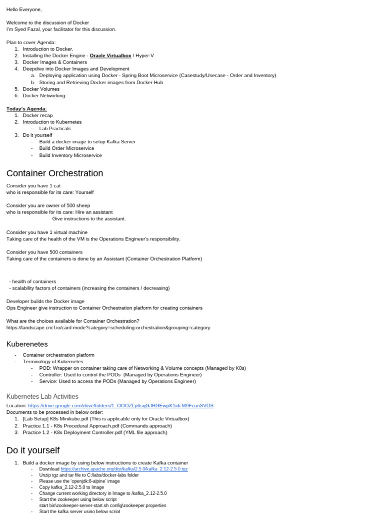 Docker and Kubernetes Discussion Guide | PDF | Virtual Machine ...