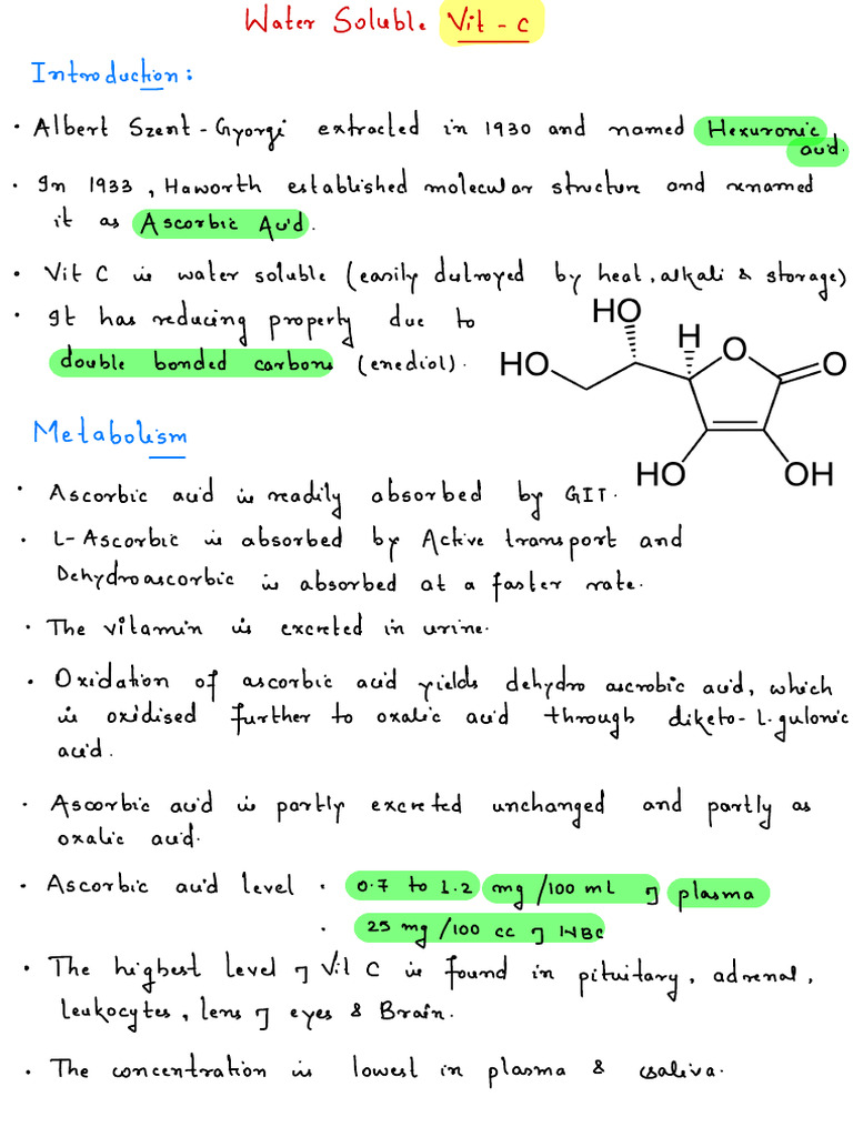 Vitamin - C | PDF | Vitamin C | Medical Specialties