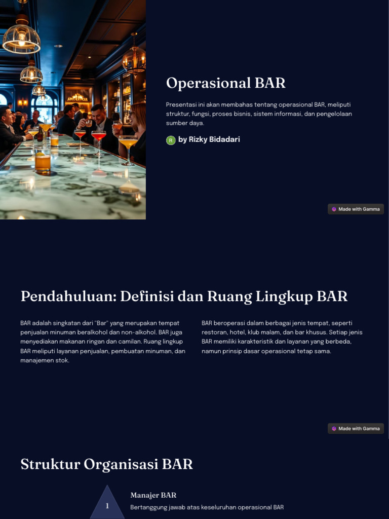 Struktur dan Operasional BAR | PDF