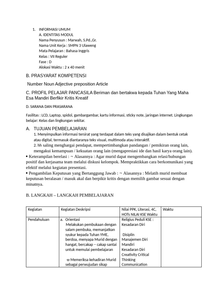 Informasi Umum | PDF