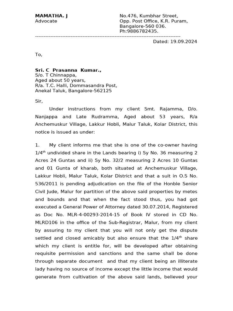Revocation of Power of Attorney Notice | PDF | Private Law | Common Law