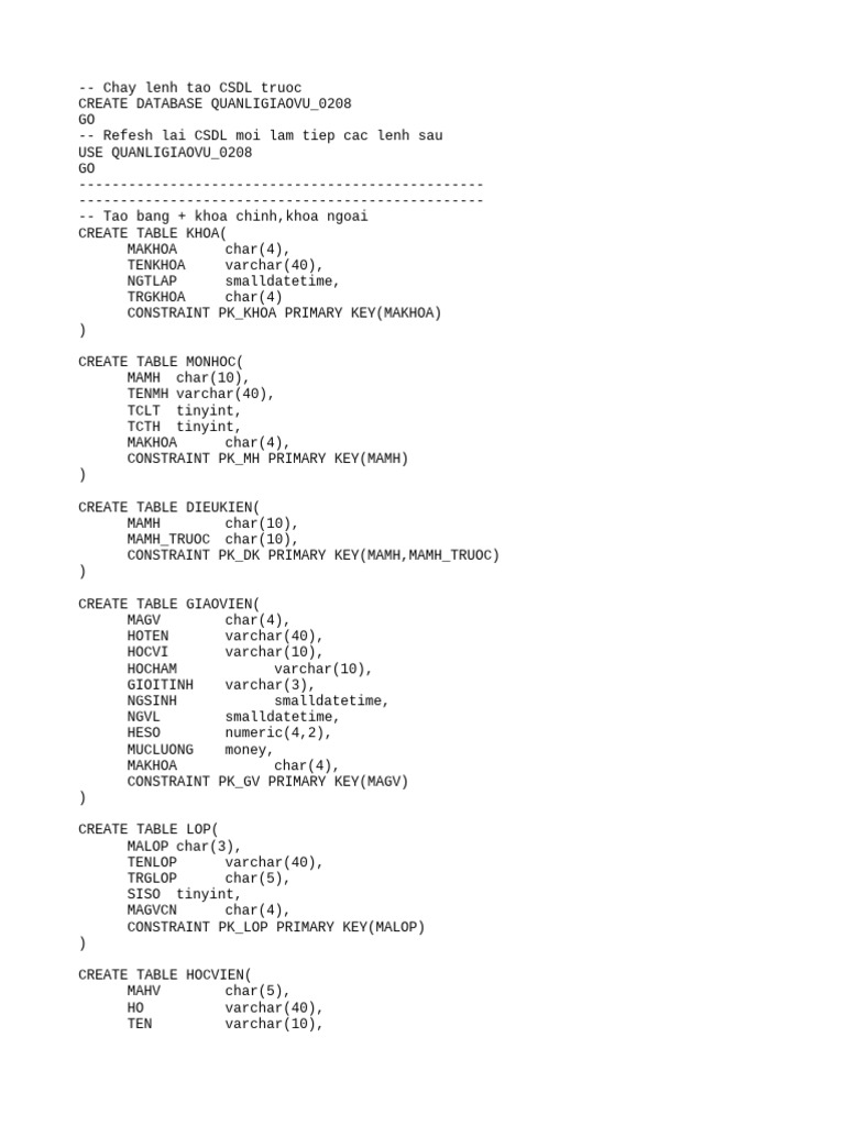 BT3 | PDF | Ho Chi Minh City | Sql