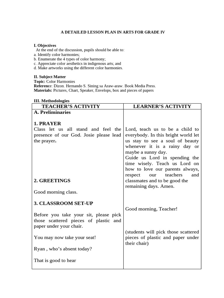 Detailed Lesson Plan in Science Vi. Final | PDF | Planets | Natural ...