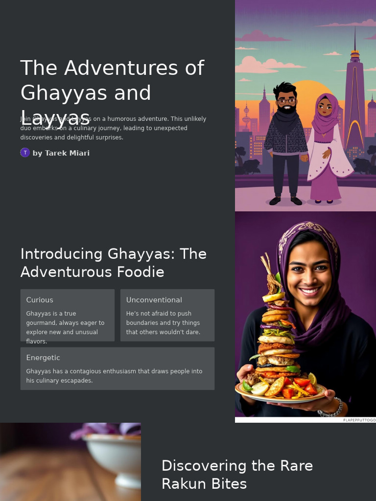 Ghayyas and Layyas' Culinary Adventure | PDF | Taste | Foods